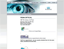 Tablet Screenshot of pennopticalgroup.com